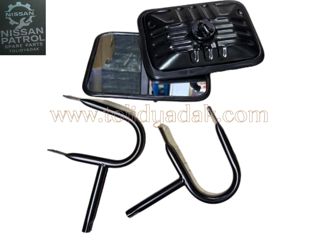 آینه بغل فابریکی پشت مشکی پاترول